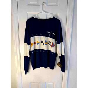Vintage Yacht-wear Blue Sweatshirt "Put-in-bay" Medium